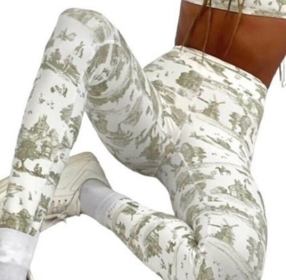 WeWoreWhat Leggings High Waisted Western Cowboy Print Women's Large Activewear